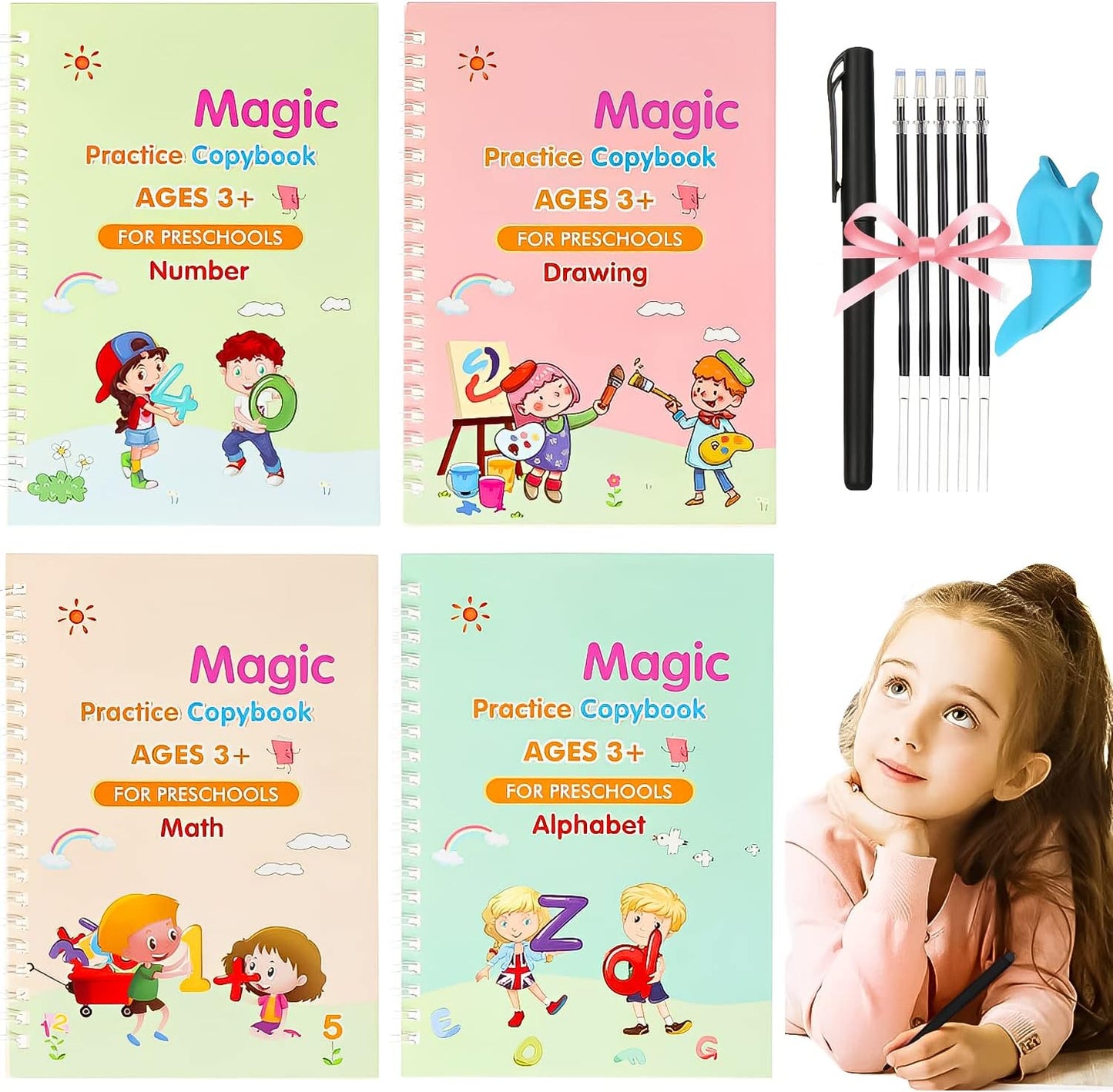 Kit De 4 Cuadernos Reutilizables