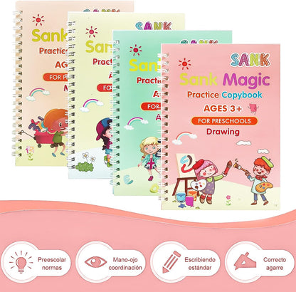 Kit De 4 Cuadernos Reutilizables
