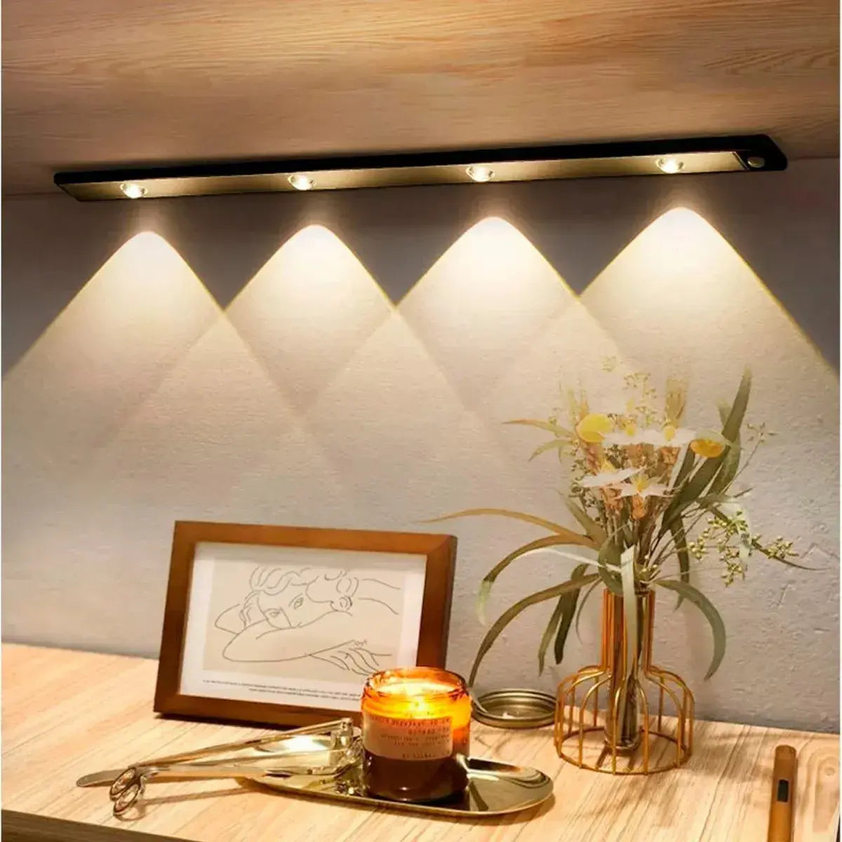 Barra de luz led con sensor de movimiento