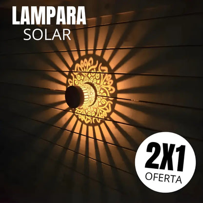 Pack x2 Lampara solar efecto mandala