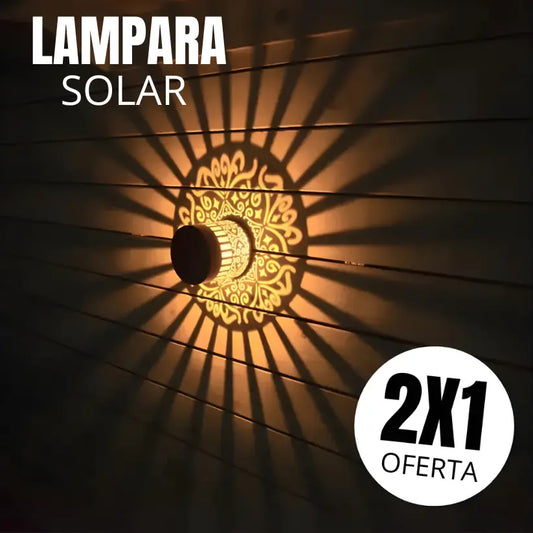 Pack x2 Lampara solar efecto mandala