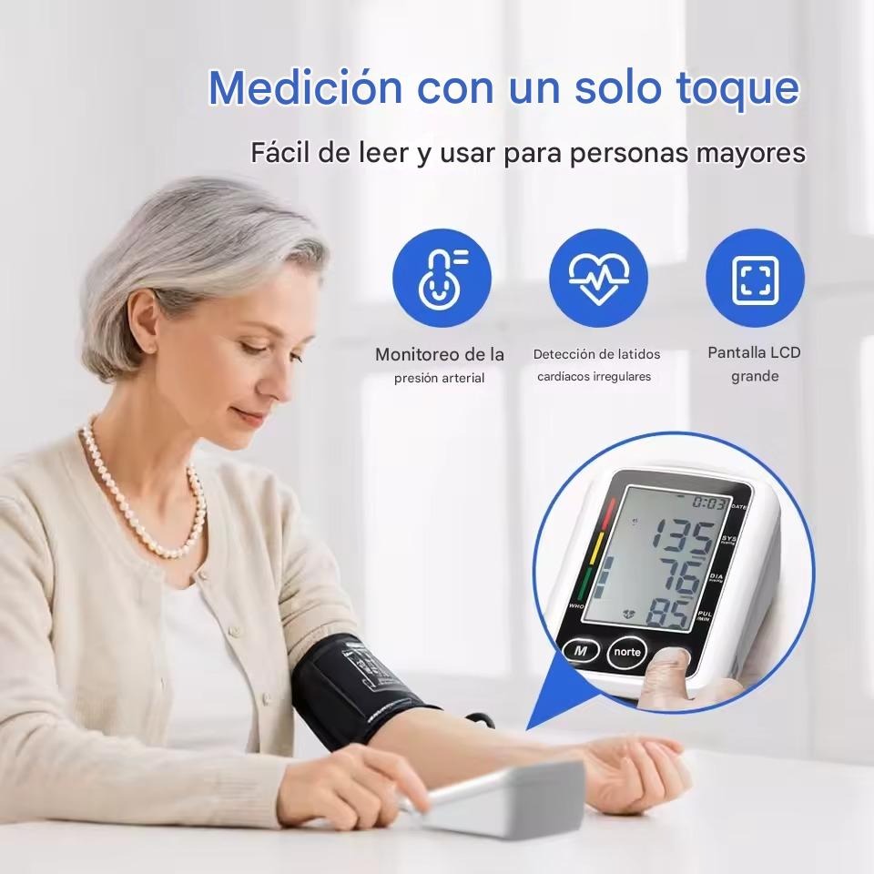 Tensiómetro con Voz en Español | Oxímetro de Regalo🎁